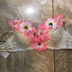Sparkly Mermaid Bra Top For Mermaid Halloween Costume
