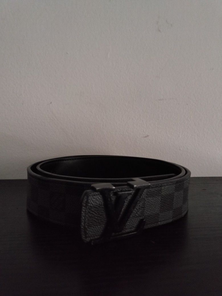 Black And Grey Louis Vuitton Belt