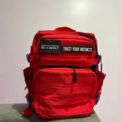 25L Red Backpack 