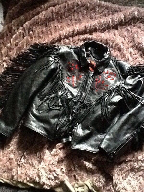Hot Leathers Lady Rose Biker Jacket...Lg