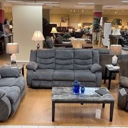 Tulen Gray Reclining Sofa Loveseat Brand New Ashley 