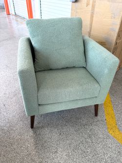 Sage green modern armchairs