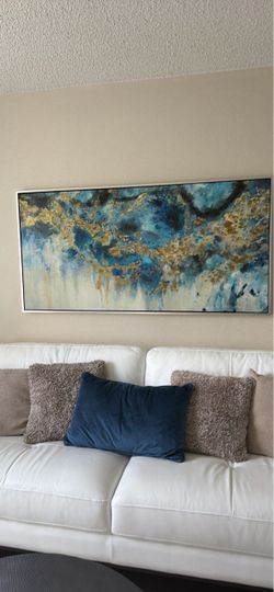 Large Abstract Canvas Wall Art 60x30