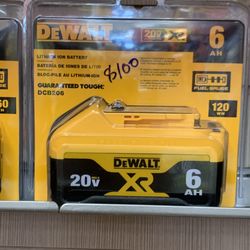 Dewalt New Battery 6ah XR 20v