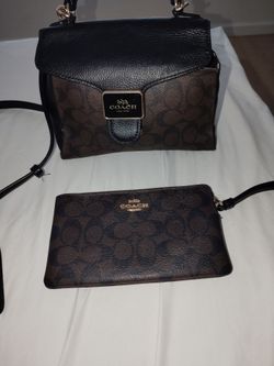Coach purses and a wristlet