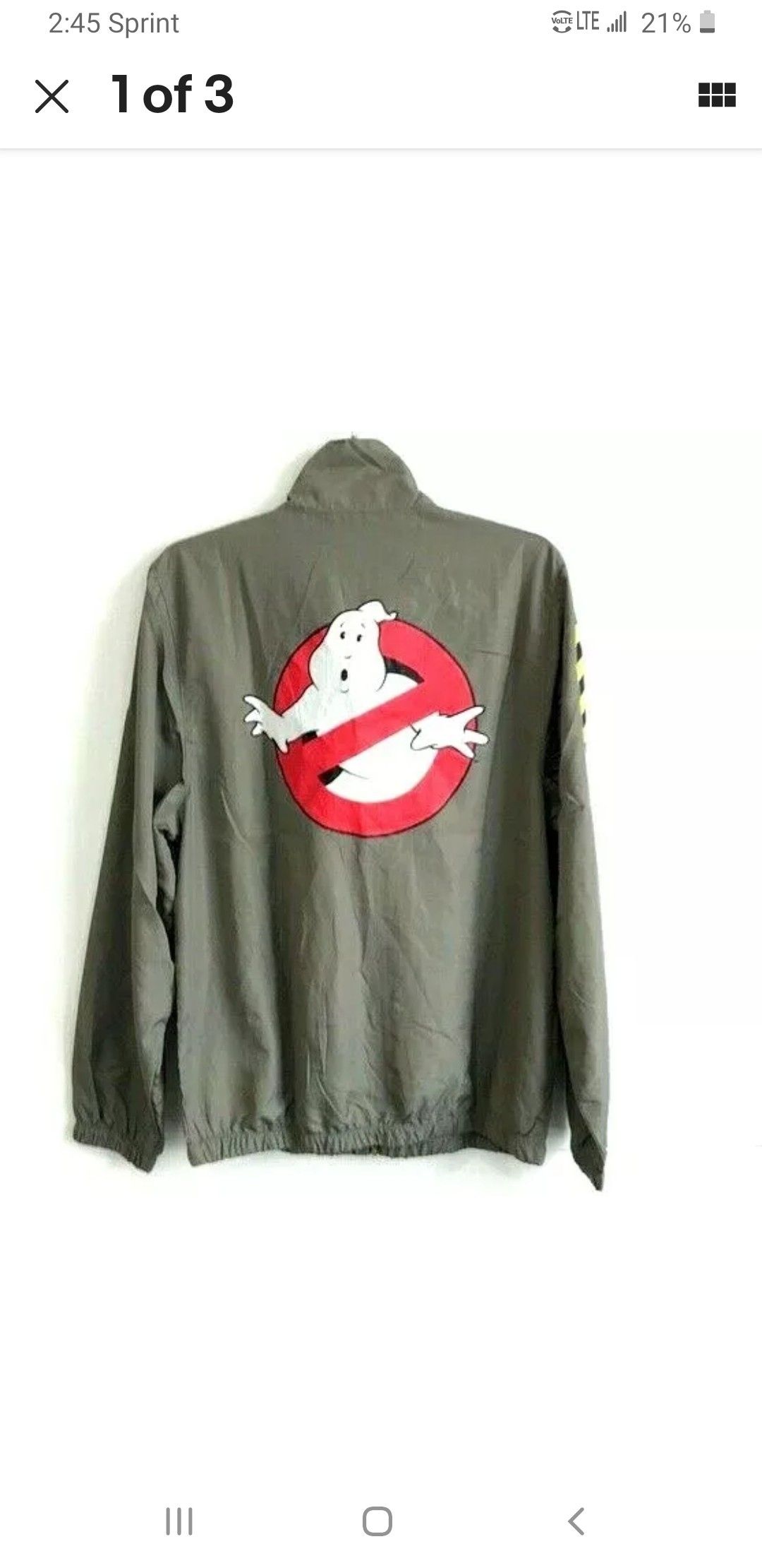 Gost Buster's wind breaker