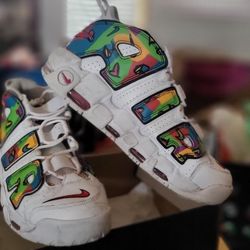 Nike Air  Uptempo ( Peace Love ) Basketball  Mens Sz 11 