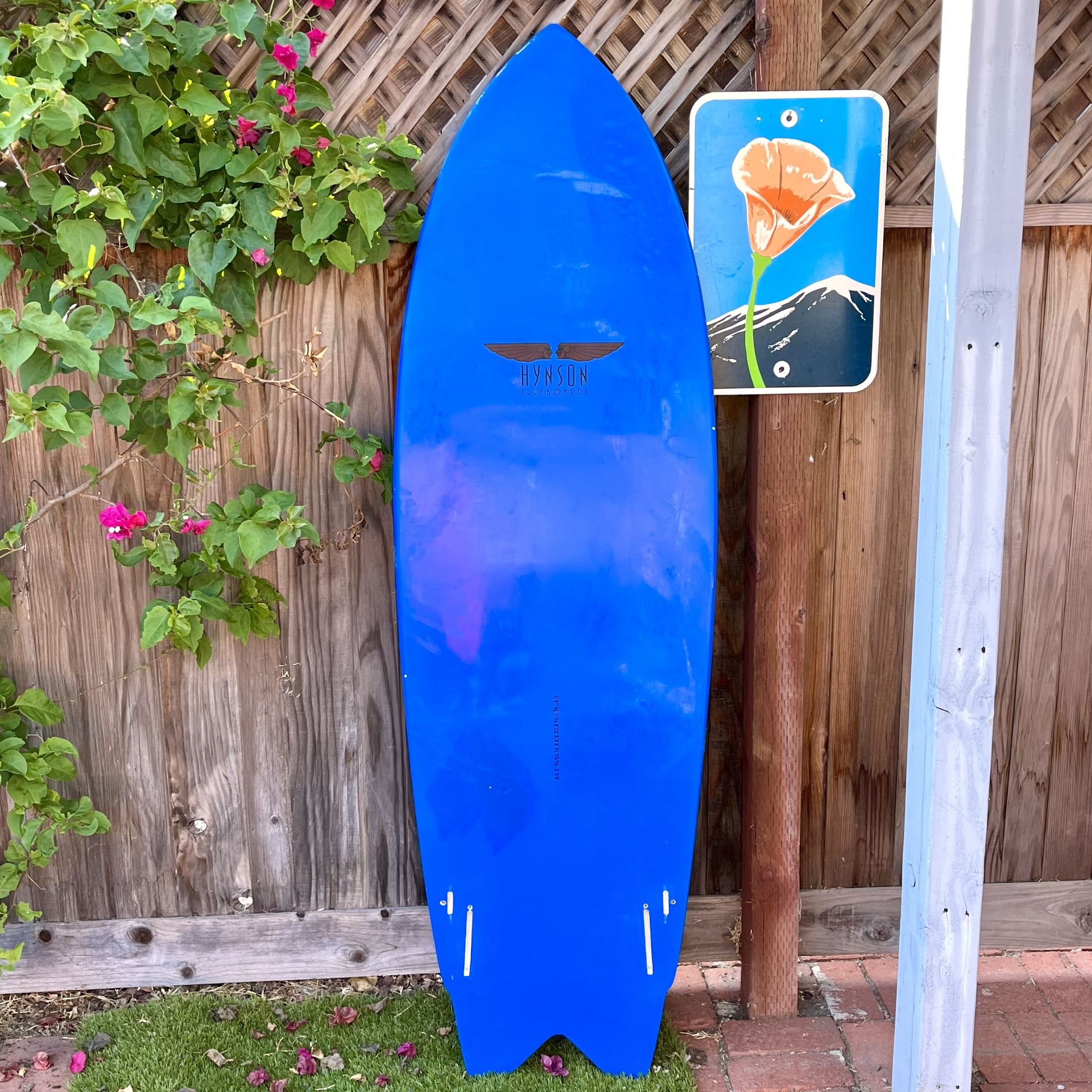 5'9 Mike Hynson Twinzer Fish Surfboard Twin Fin Surf Board (not