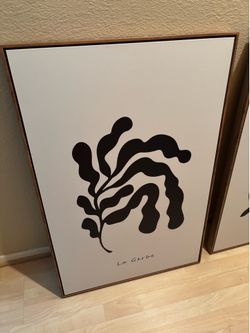 Wall art with solid wood frames