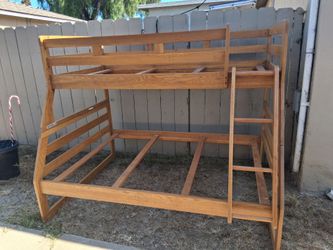 Kids solid wood bunk bed set