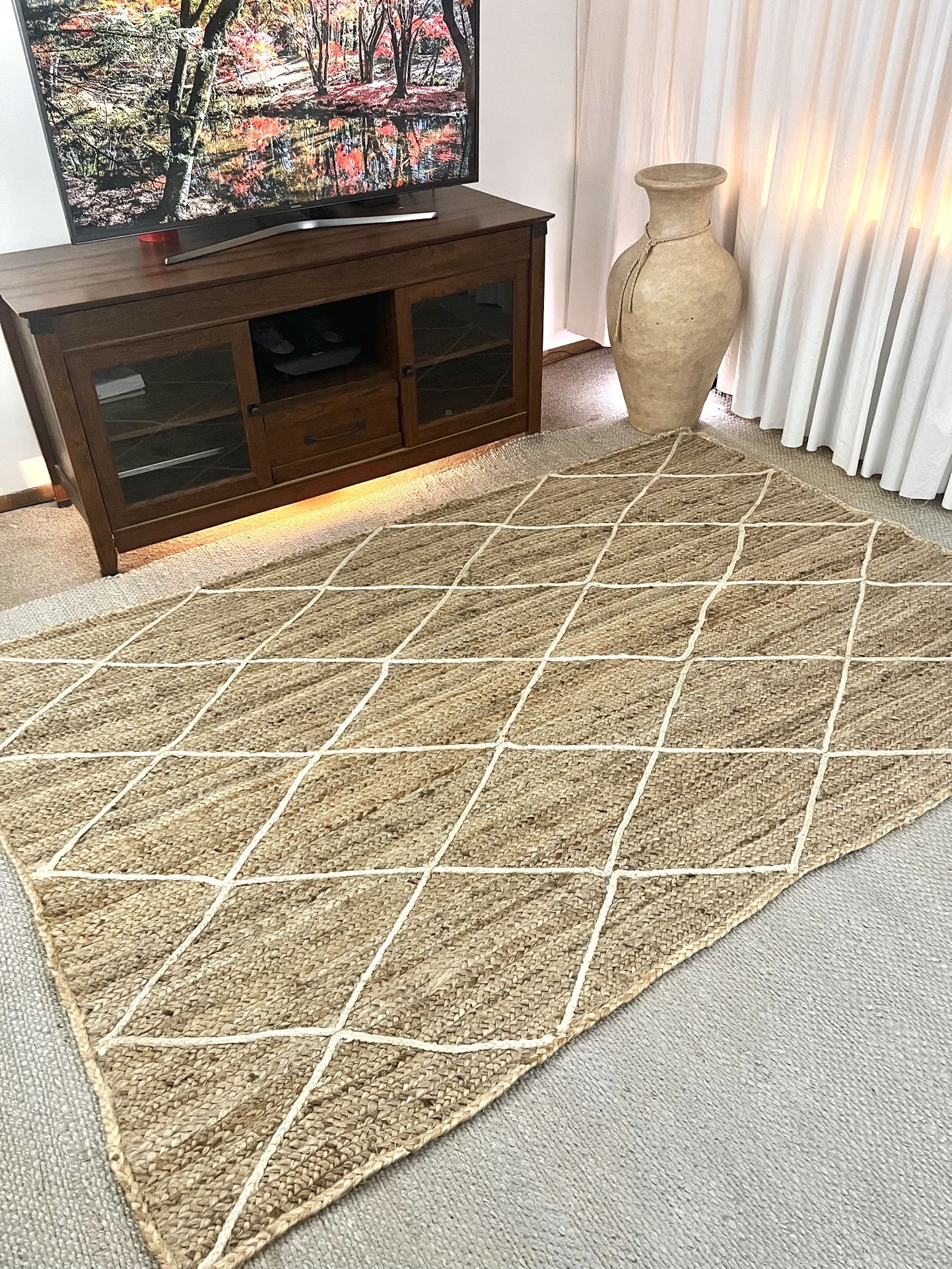 Unique Loom Braided Jute Area Rug 5' x 8'