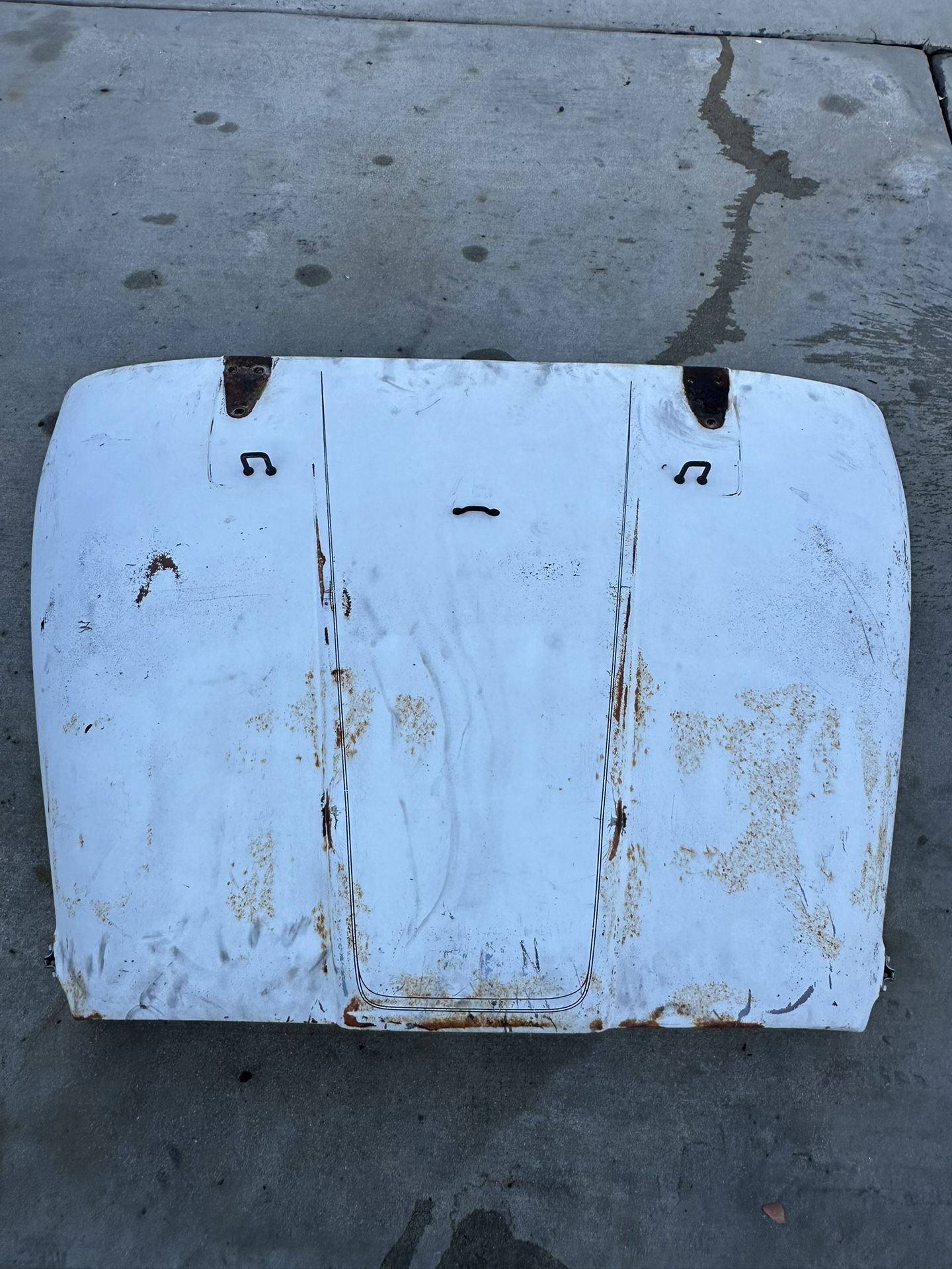 Jeep Cj7 Hood Oem White 76-86 Slight Damage
