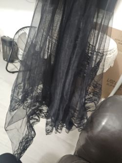 Black short veil