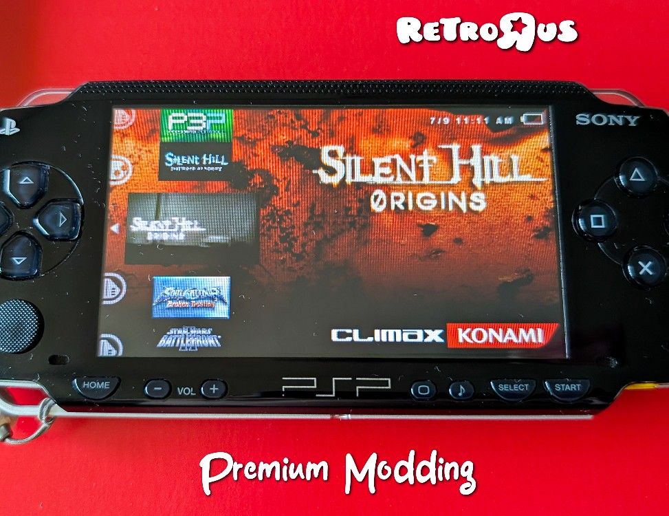 PSP 1000 128GB Retro Customized Loaded Black