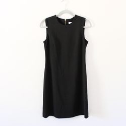 Calvin Klein Black Sleeveless Sheath Dress Size 2