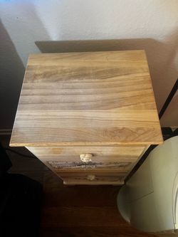 2 boho side tables