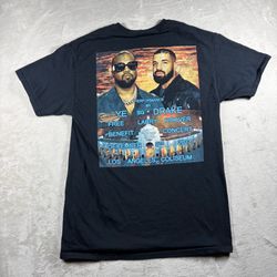 Kanye West Ye & Drake Free Larry Hoover Los Angeles Men’s M Black Concert #6A
