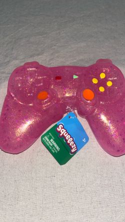 Squeeezy pink game controller squishy toy