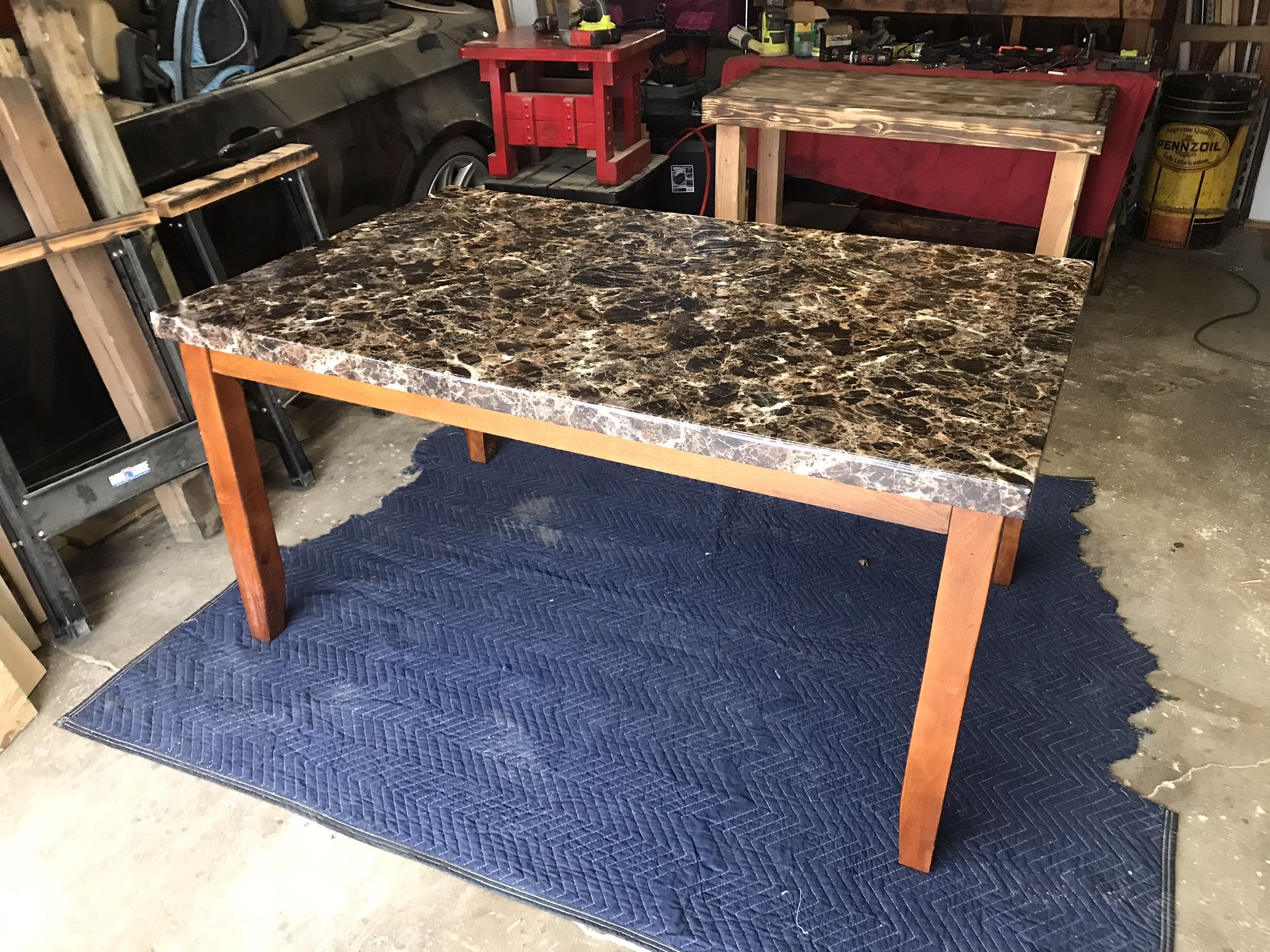 Granite style kitchen table