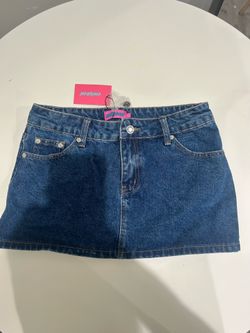 Edikted Denim Skirt