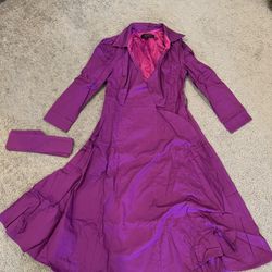 Brand New w/tags Purple Wrap Dress, Size S