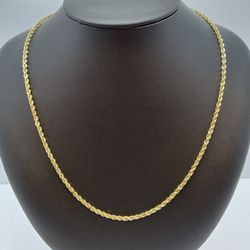 10K Gold Rope Chain. New 
