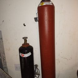 Oxygen And Acetylene Tanks