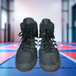 Adidas HVC 2 Athletic Wrestling Shoes w Mat Grit Men Size 10.5