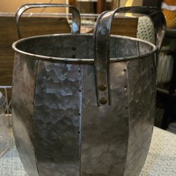 Farmhouse Galvanized Oversized Planter  Decor