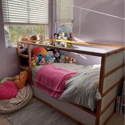 IKEA Kura Bunk Bed (convertible) + Mattress