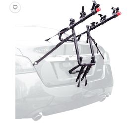 Allen Sports Deluxe 3-Bicycle Trunk Mounted Bike Rack Carrier, Model 103DN, Black