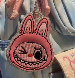 Labubu Embroidery Keychains 