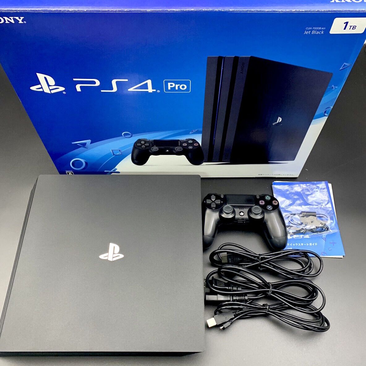 Ps4 Pro 1tb 4K Capable With Box And Cables 