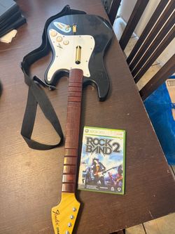 Rock Band 2 Xbox 360 with Fender Guitar Controller