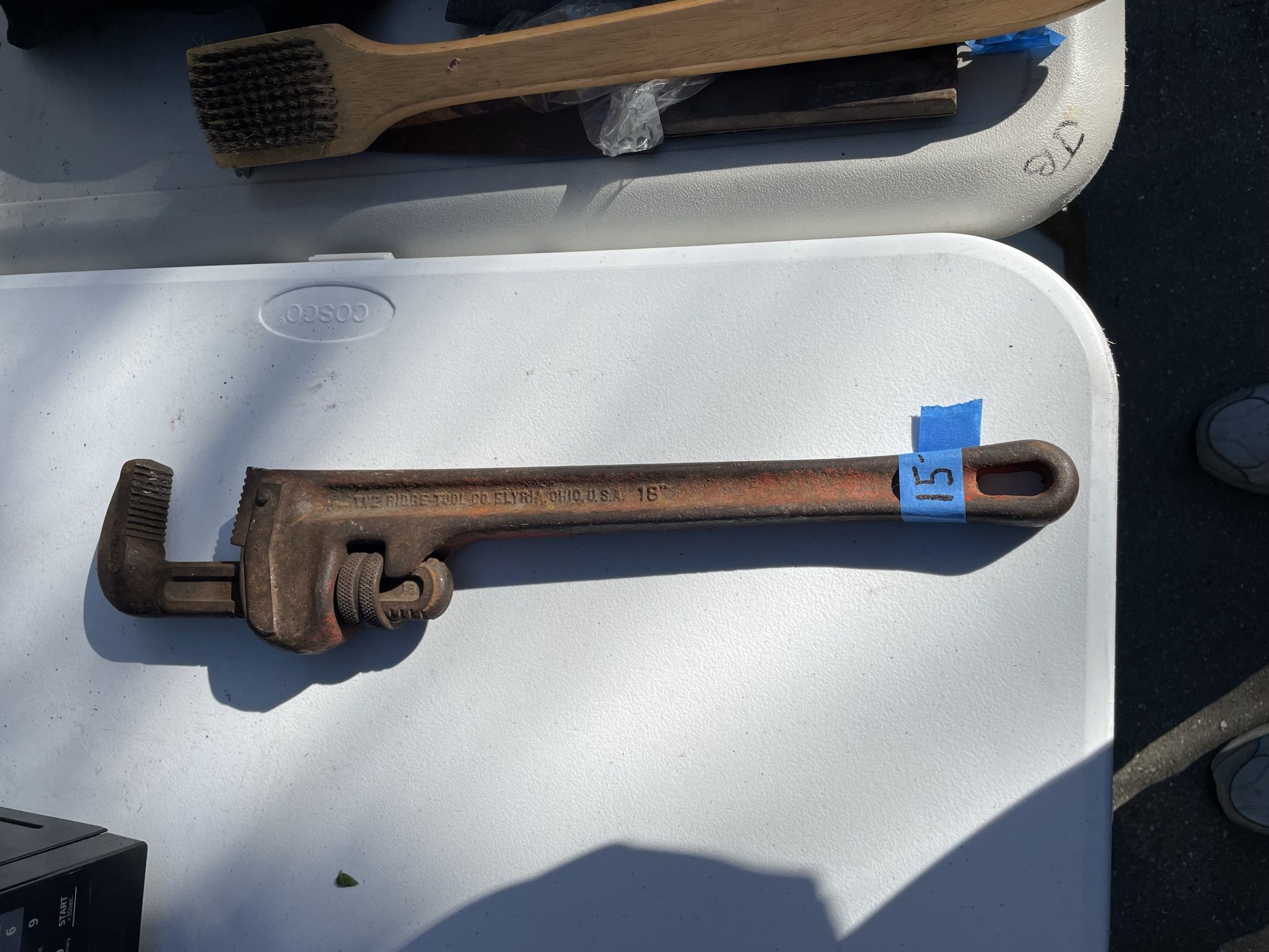 Large Pipe Wrench.