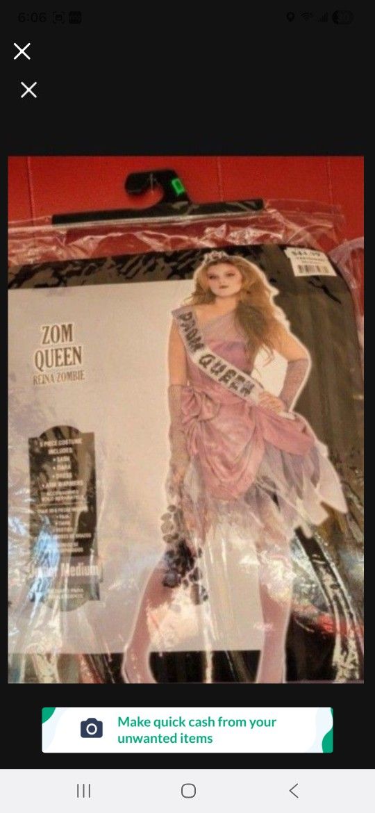 Zombie Queen Youth Costume MEDIUM