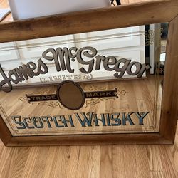 James McGregor Framed Bar Mirror 1960's