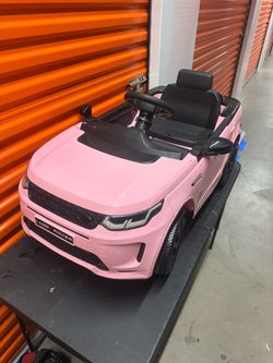 Kids electric car Land Rover pink