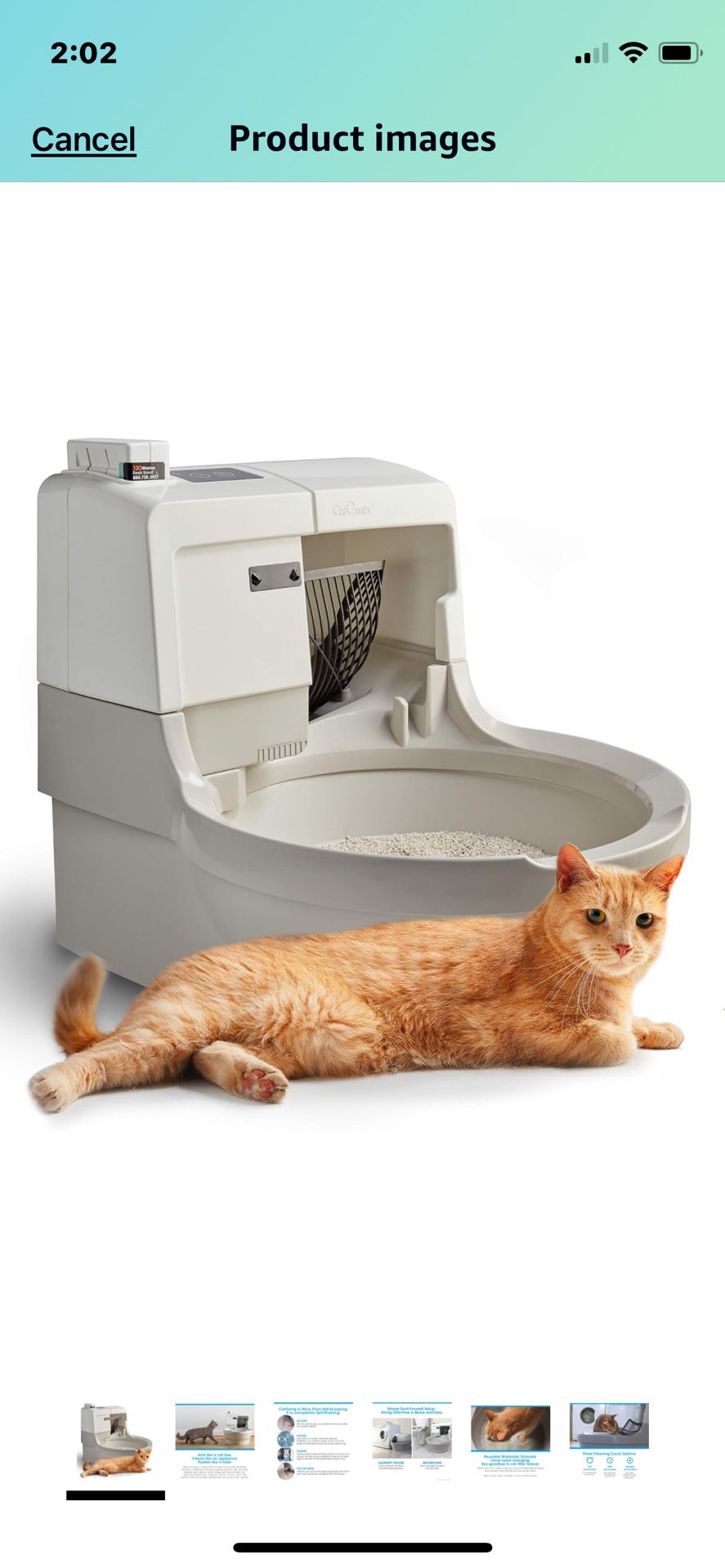 CatGenie AI Self-Washing Cat Litter box