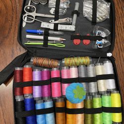 Portable Sewing Box Kit, Home Travel Sewing Threads. ( please follow my page all brand new )