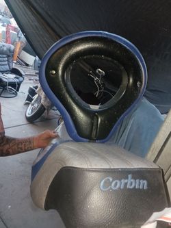 Corbin seat for a bagger
