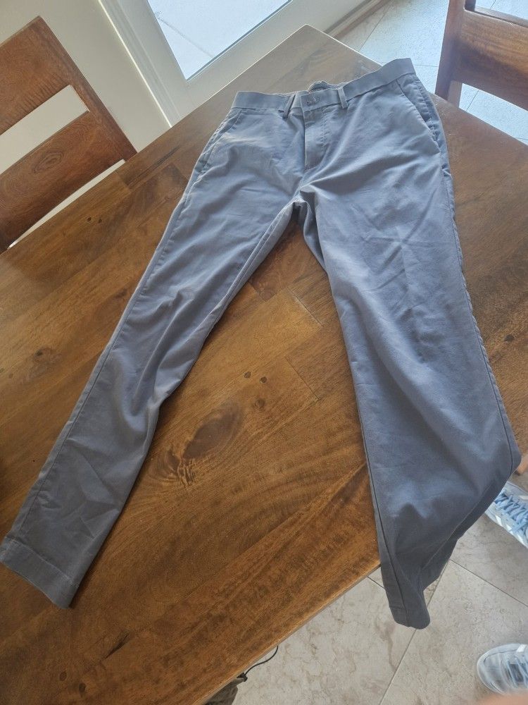Banana Republic Slim Fit Athletic Flex Chino Pants 30L 30W