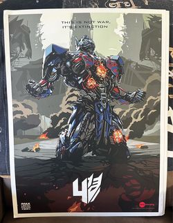 Transformers: Age of extinction Poster