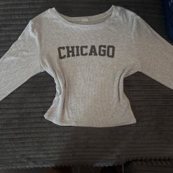 Chicago Ribbed Crop Long Sleeve Top