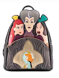 Loungefly Disney Villains scene Evil step mother and step sisters backpack