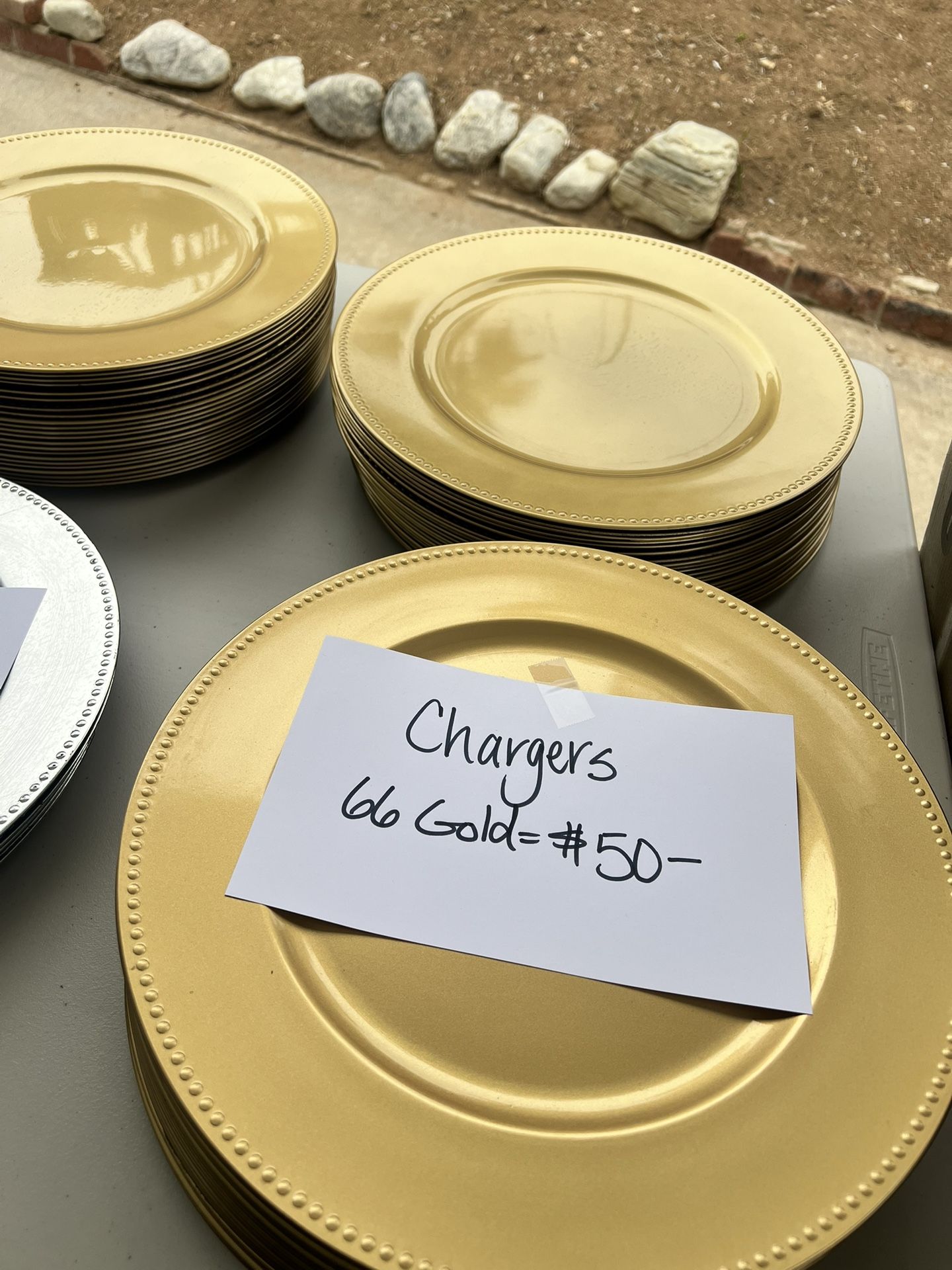 Gold Chargers