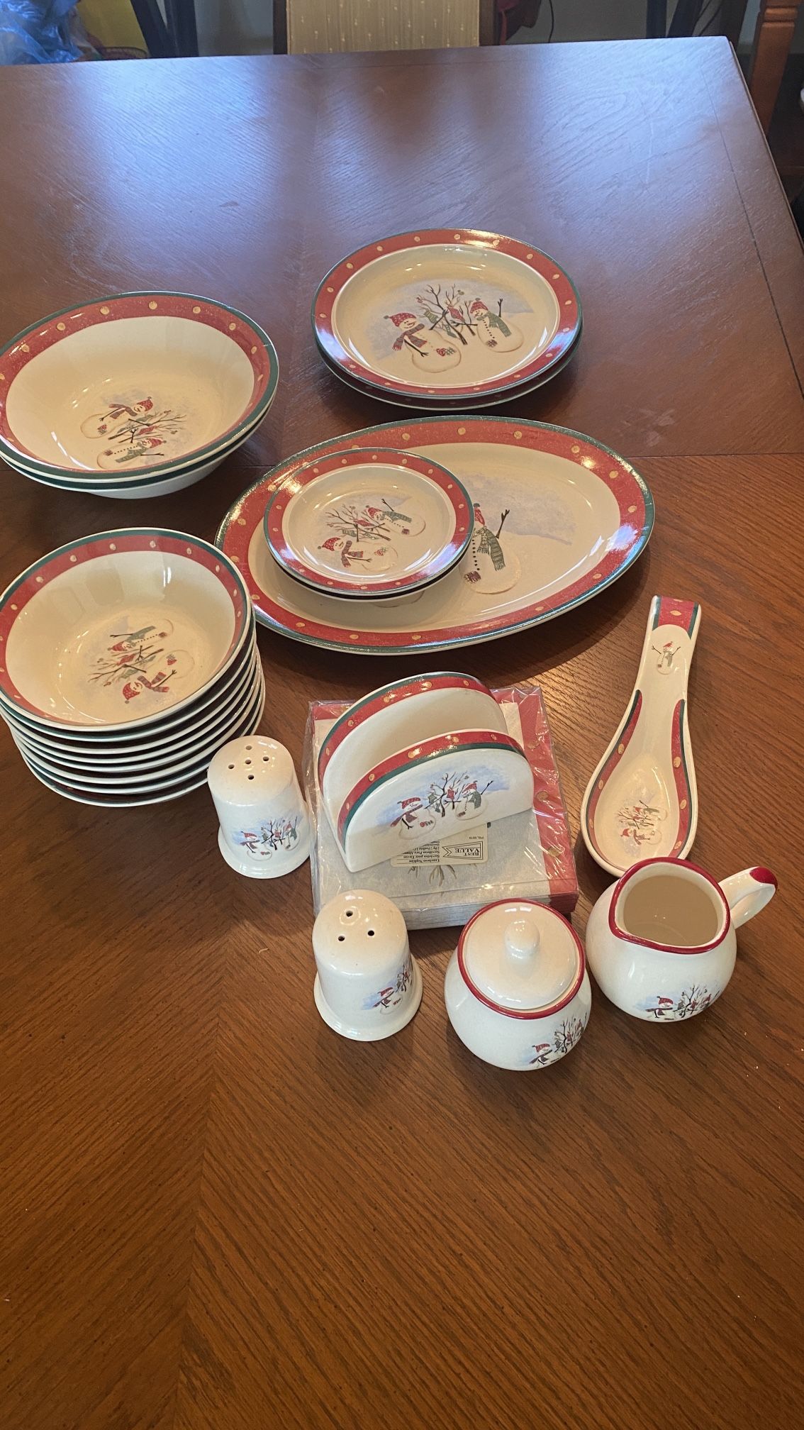 Christmas New Year Dining Set