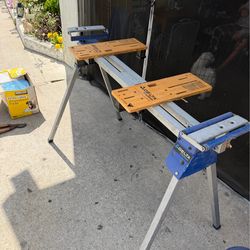 Delta ShopMaster miter saw stand.