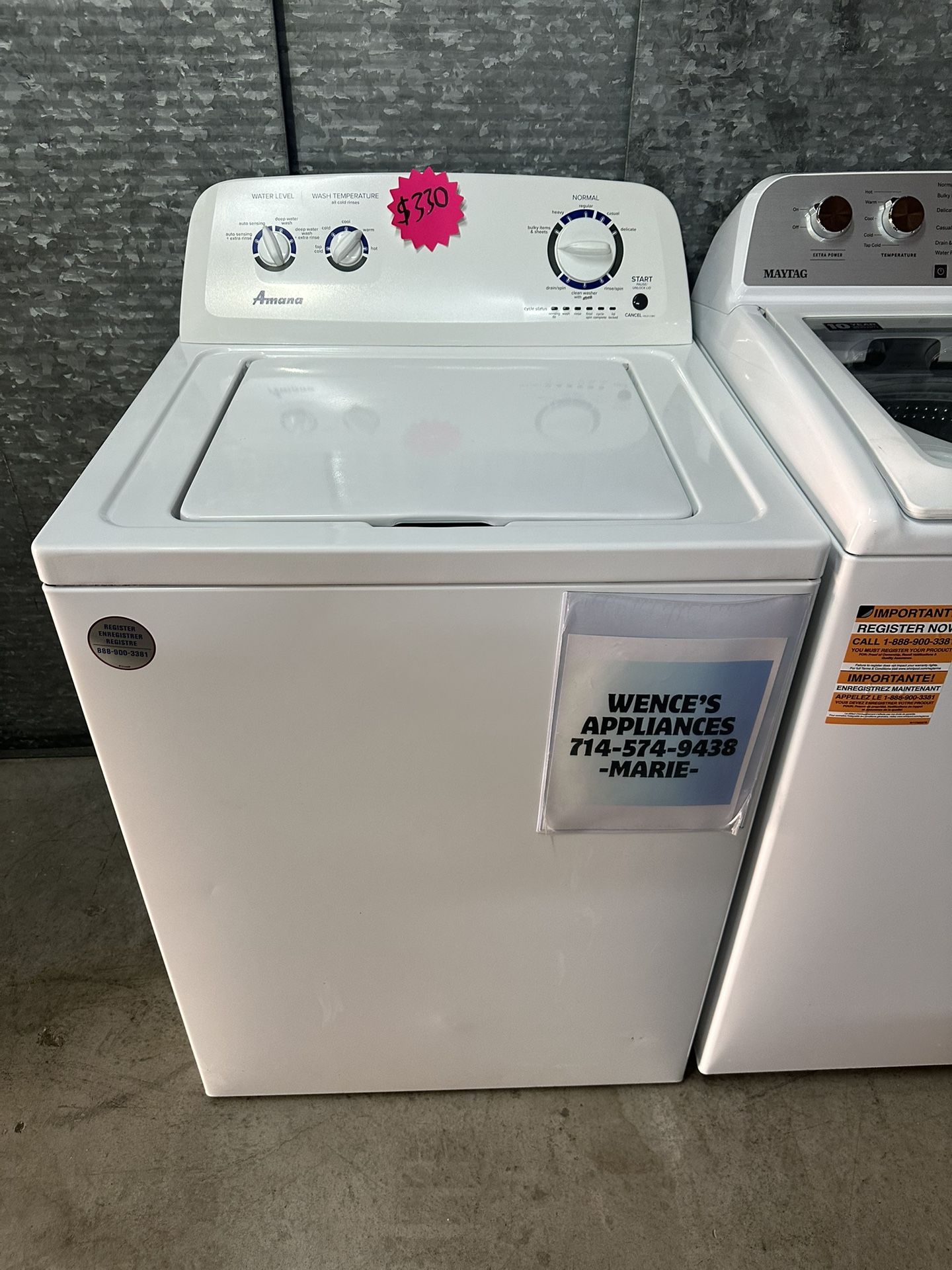 AMANA TOP LOAD WASHER