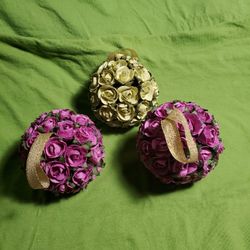 Hand Made Paper Mini Rose Balls